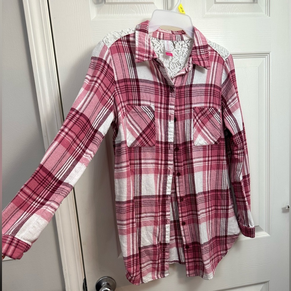 No Boundaries Flannel Shirt - Large